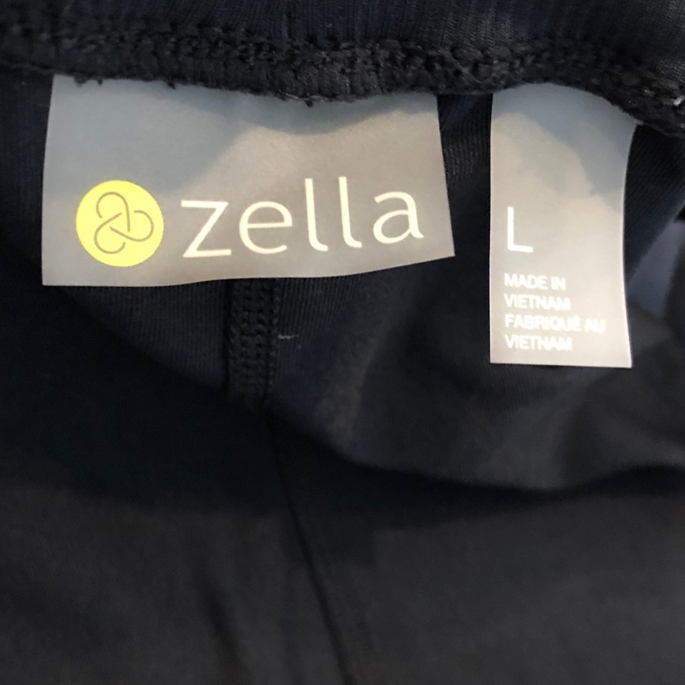 Zella Black Sleeveless Jumpsuit with Drawstring Waist, EUC, L - Picture 10 of 16